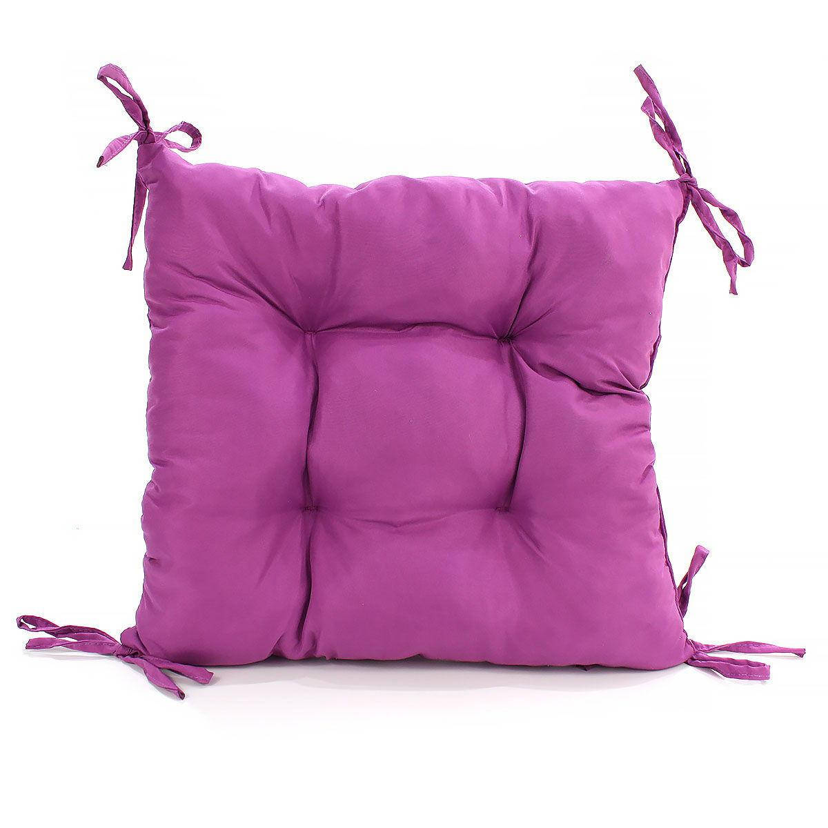 

Еней-Плюс Подушка на стул МІ0023 40х40см борт 7см, Фиолетовый