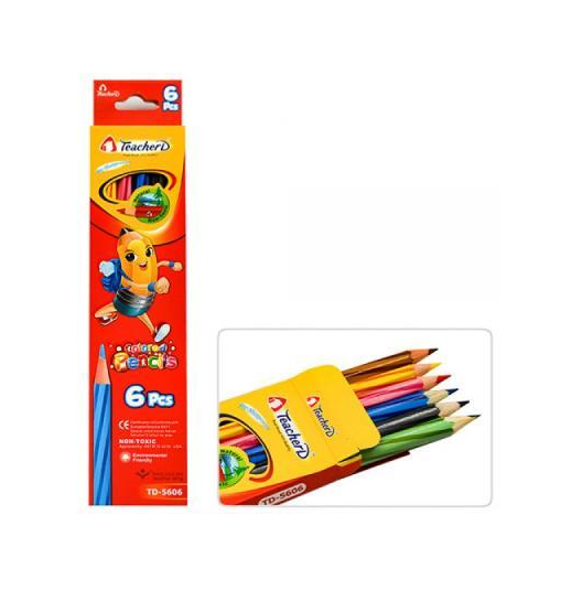 

Карандаши цветные 6 цв. "TeacherD"