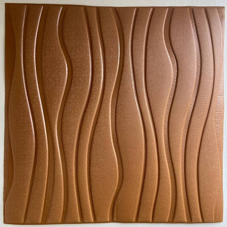 

Самоклеющаяся 3D панель коричневые волны 700x700x7мм