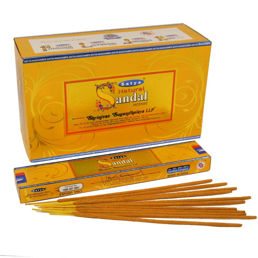 

Аромапалочки сандаловые (Sandal Natural, Satya), 15 грамм