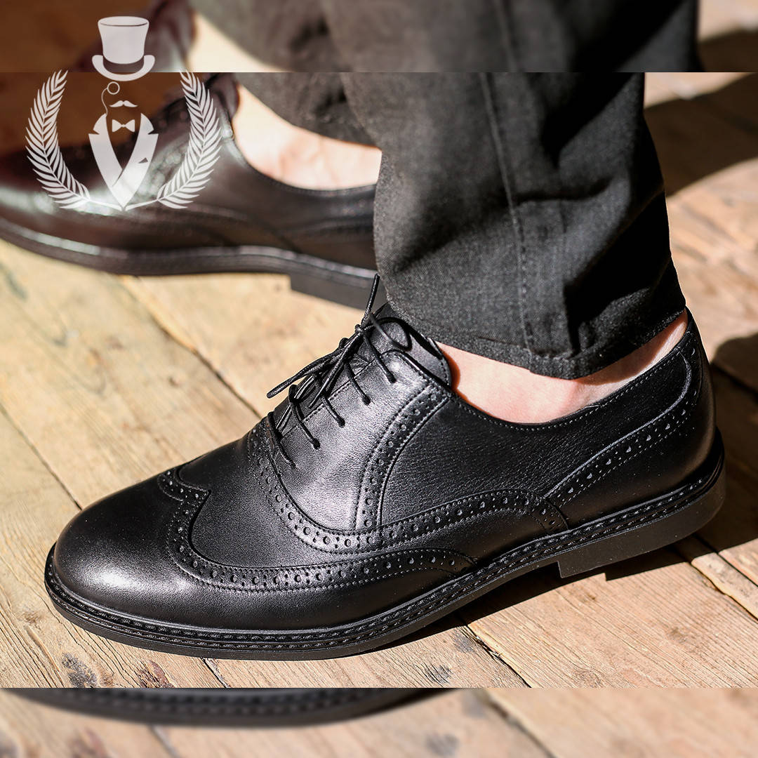 

Черные классические оксфорды из натуральной кожи 44, Черный