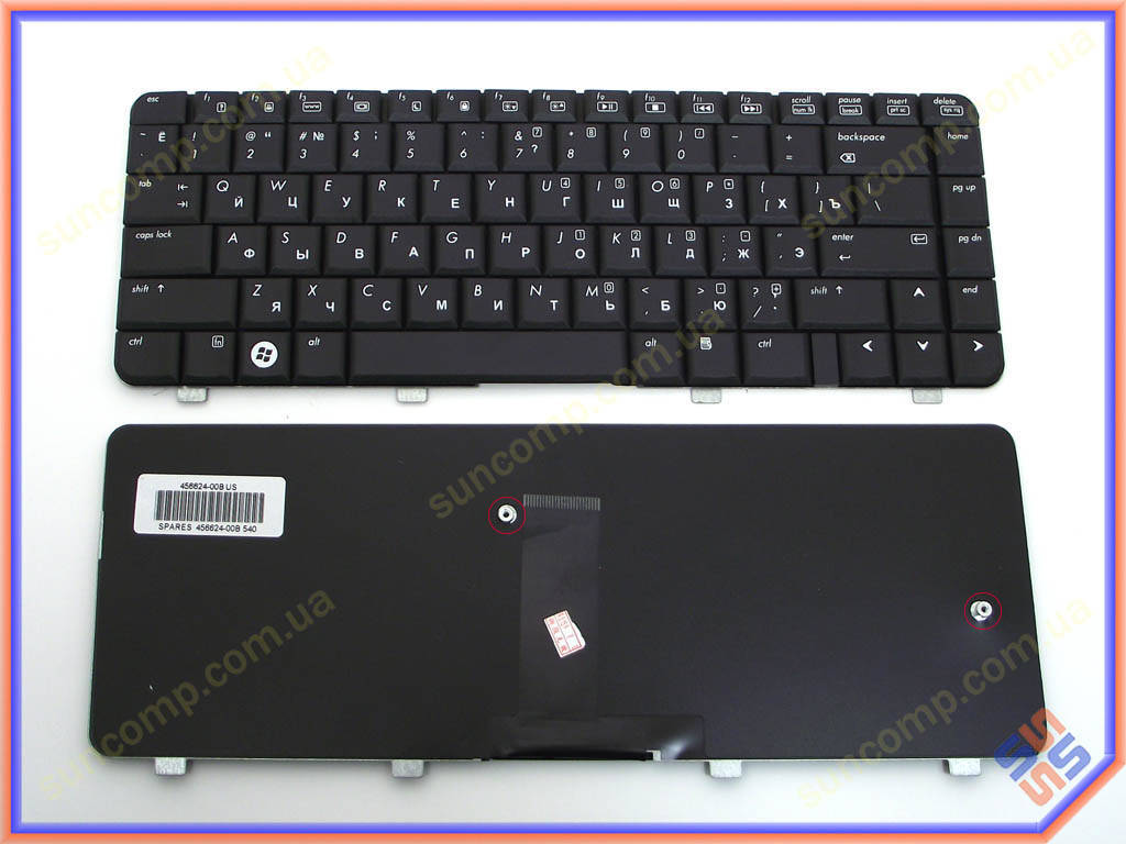 

Клавиатура для HP Compaq 6520, 6720, 6520S, 6720S, 540, 550 ( RU Black )., Черный