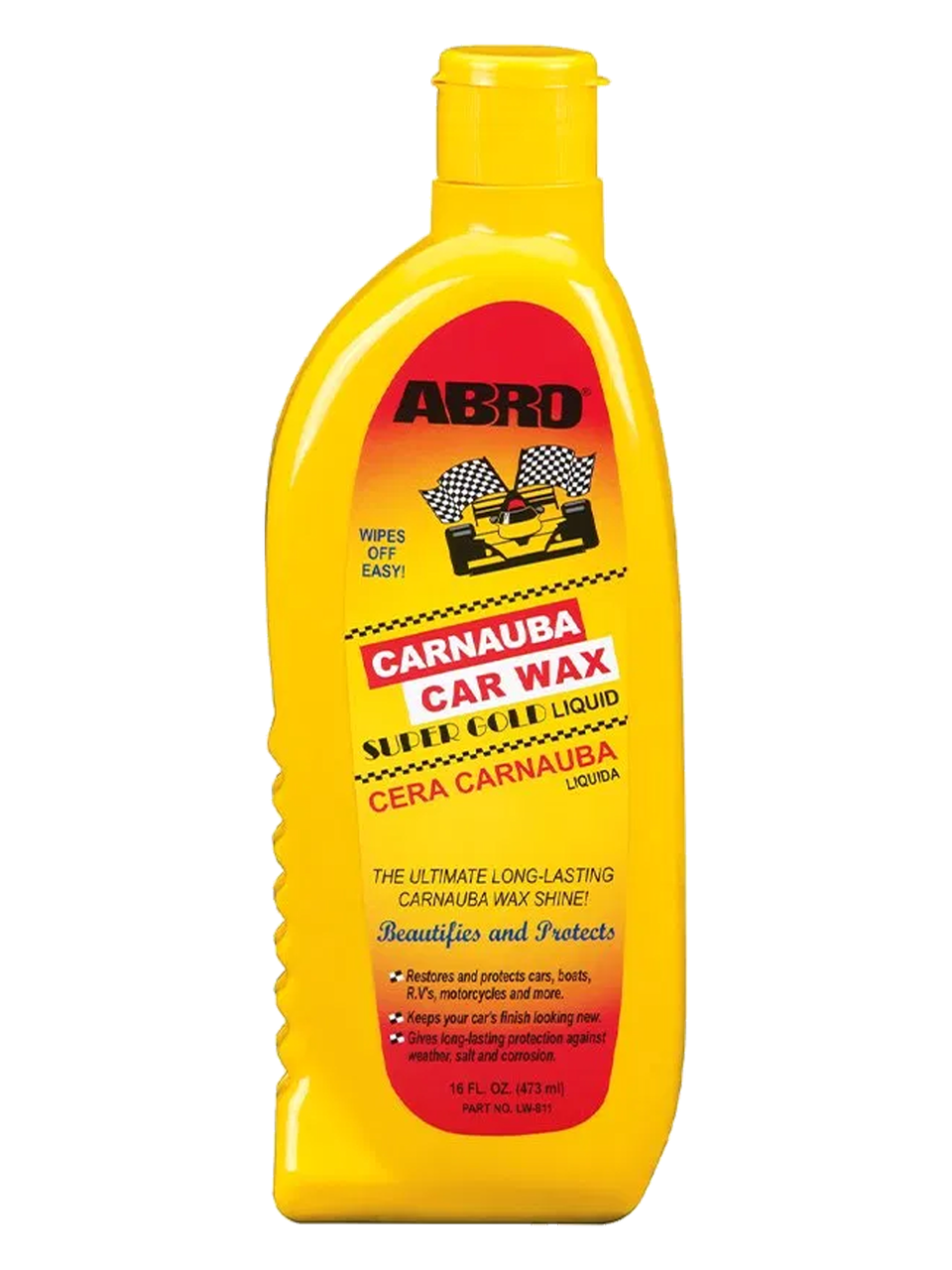 

Полироль кузова автовоск жидкий с карнаубой ABRO (LW-811)