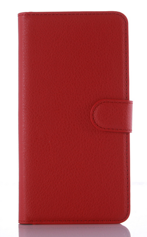 

Кожаный чехол-книжка для Sony Xperia Z1 Compact d5503 красный