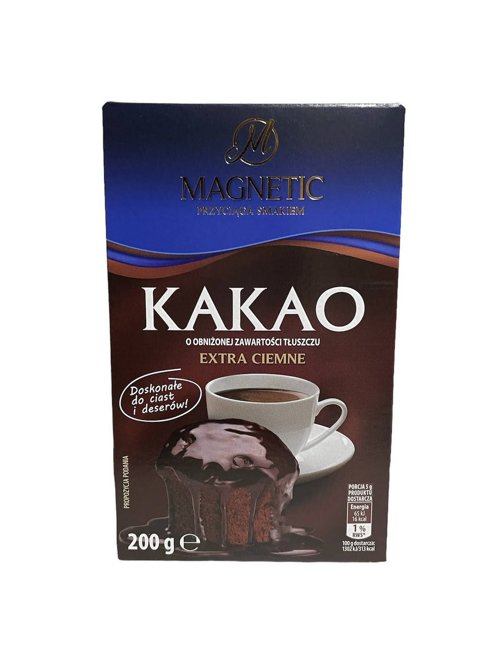 

Какао Cacao Magnetic extra ciemne 200 g 5900910010906