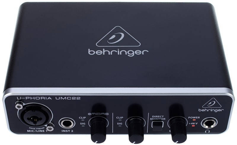 

Аудиоинтерфейс / звуковая карта Behringer U-Phoria UMC22
