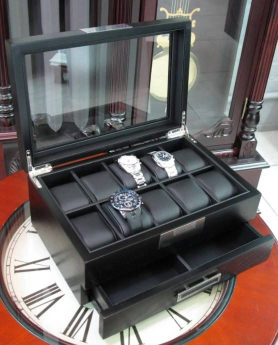 

Шкатулка для часов деревянная Salvadore WB/2351/10.BL.PU, Черный