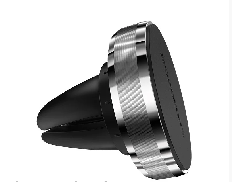 

Держатель (автодержатель) магнитный для телефона в машину Borofone BH8 Air Черный / Серебристый