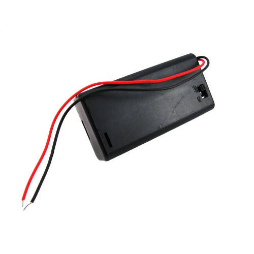 

Батарейный отсек для 2 АА, 3В бокс кейс с проводами и крышкой, Arduino