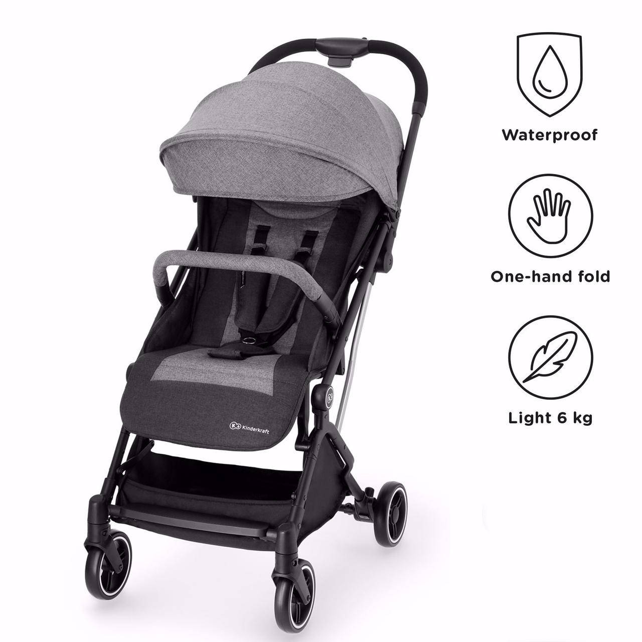 

Прогулочная коляска Kinderkraft INDY Grey, Серый