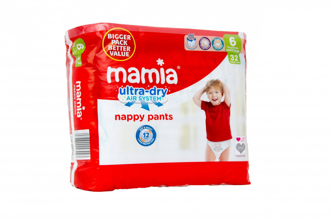 

Підгузки-трусики Mamia Розмір 6, 16+ кг, 32 шт