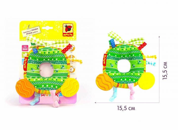 

Подвеска"Бублик с прорезывателем" МС 110601-01, Разные цвета