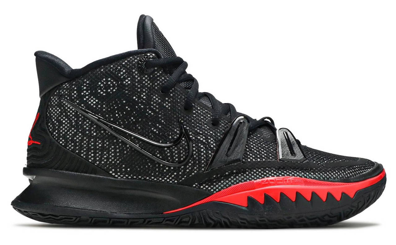 

Мужские кроссовки Nike Kyrie 7 Bred (найк кайри 7, черные/красные) 44, Черный