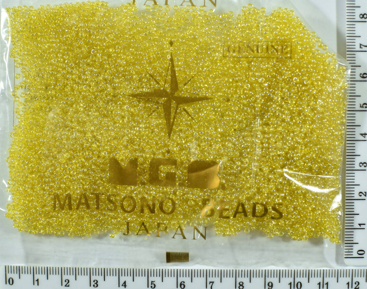 

Бисер №11/0 "MATSUNO"-Япония(50гр) №839 прозр желтая уп=1шт