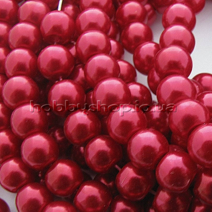 

Жемчуг керамический 8 мм красный (100-110 шт)