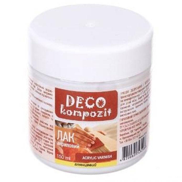 

Лак акриловый Deco Kompozit 150 мл глянцевый 743298