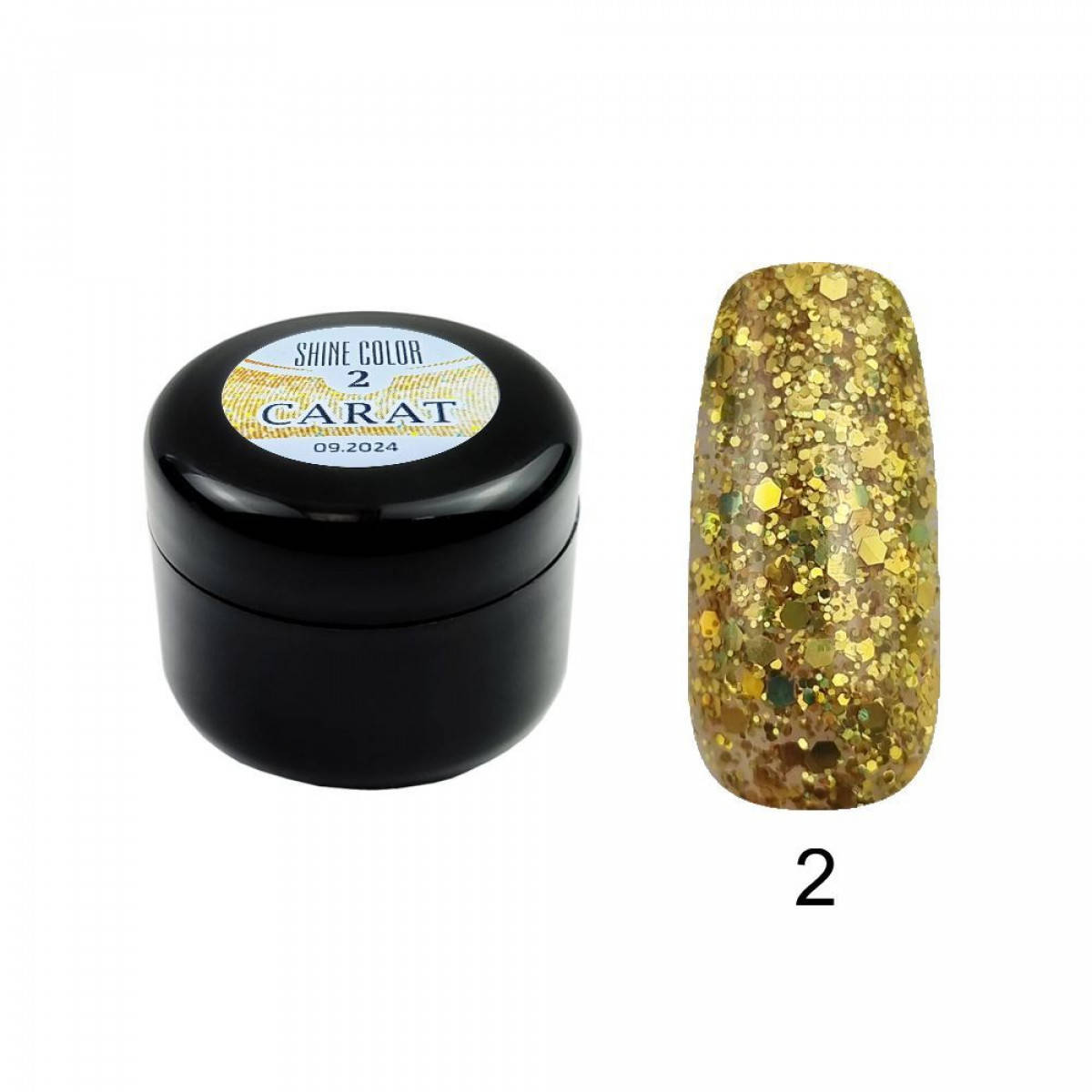 

Гель для дизайна Shine Color CARAT №02, 5 мл