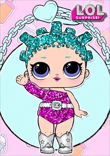 

Магнит сувенирный 65х95мм Куклы Лол lol