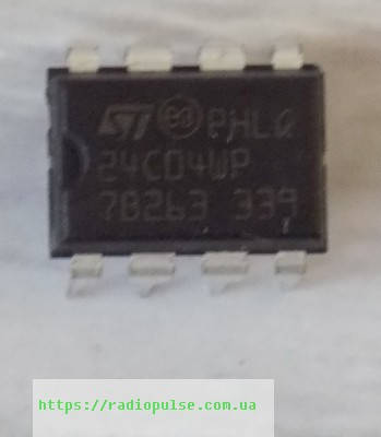 

Микросхема 24C04WBN6 ( ST24C04WP ) (DIP8)