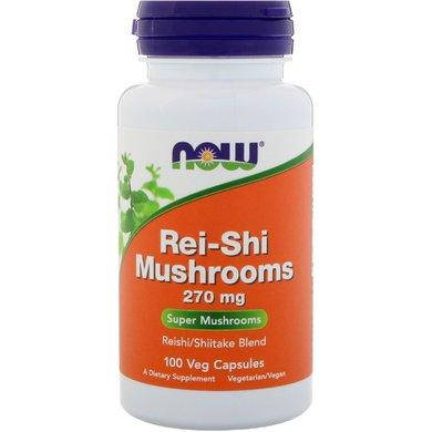 

NOW Грибы рейши, Rei-Shi Mushrooms 270 мг,в капсулах №100