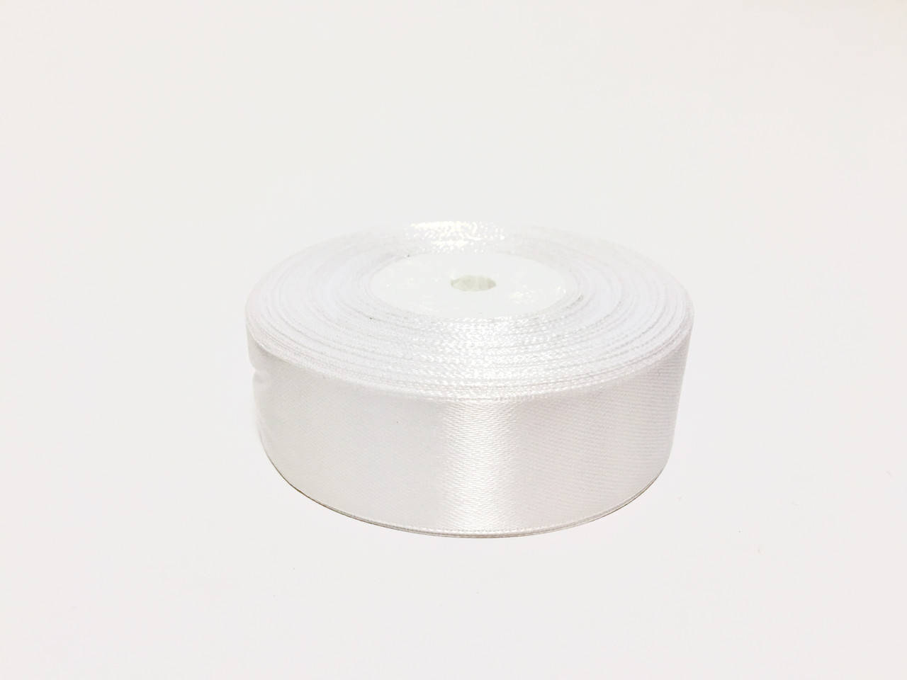 

Лента атласная 2,5см / 33метра «Белая», Белый