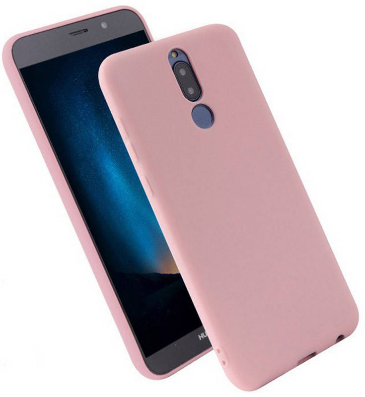 

Матовый чехол OneShot Huawei Mate 10 Lite (силиконовая накладка) Розовый