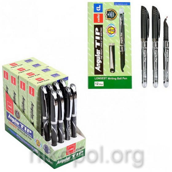 

Ручка масляная Cello Angular "Левша" черная