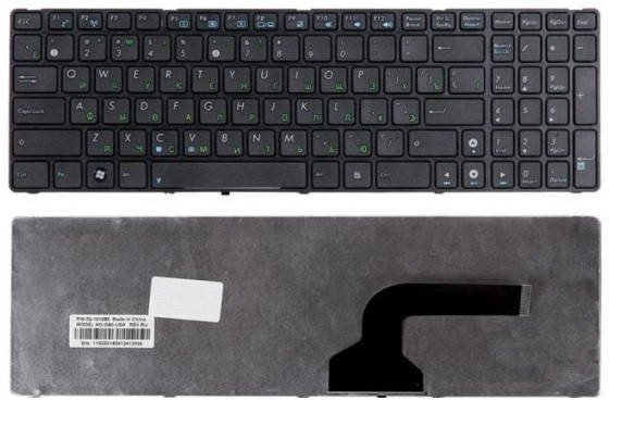 

Клавиатура для ноутбука Asus A52, K52, X54, N61, P53, X54 (островные кнопки) RU черная новая, Черный