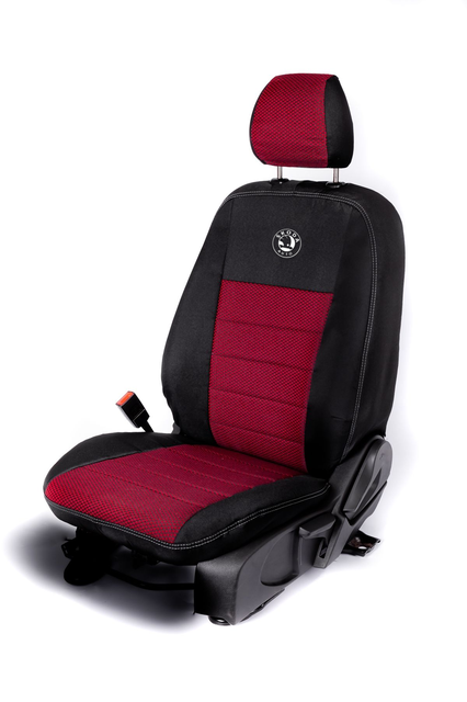 

Чехлы на сиденья Шкода Фабия (Skoda Fabia) (модельные, автоткань, отдельный подголовник) Черно-бежевый