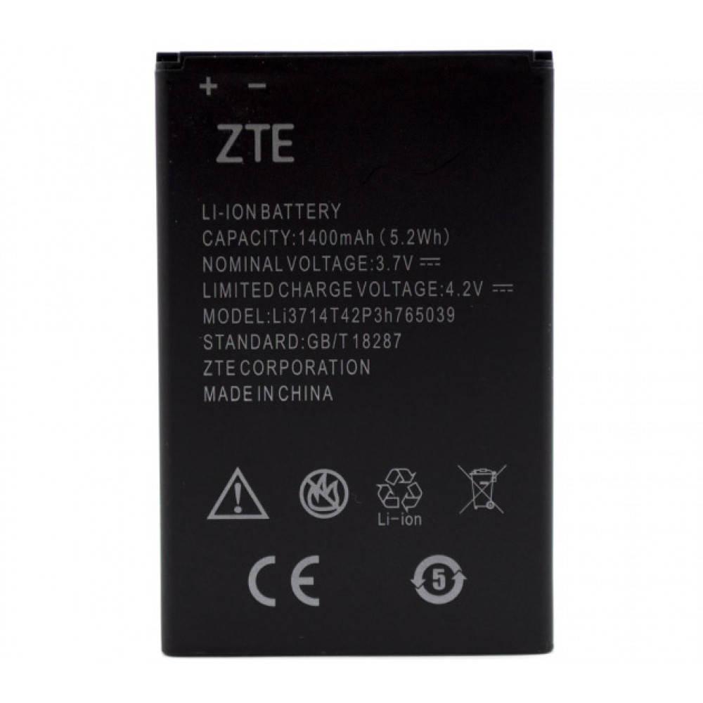 

Аккумулятор Li3714T42P3h765039 для ZTE Blade A3 (ORIGINAL) 1400мAh