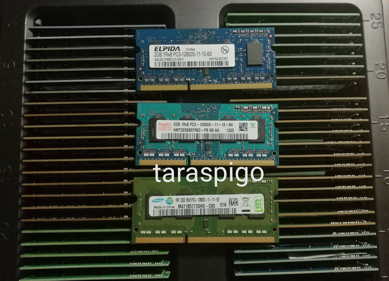 

SO-DIMM DDR3 на 2GB (PC3-12800) DDR3-1600 Intel/AMD