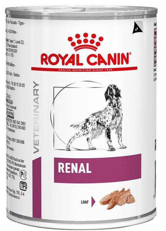 

Royal Canin Renal 410г *6шт-диета для собак при хронической почечной недостаточности