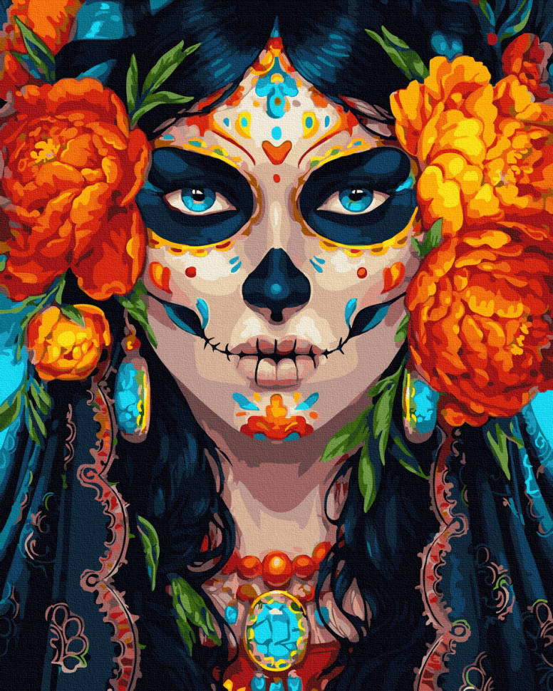 

Картина по номерам Фрида Кало Карнавал 40х50