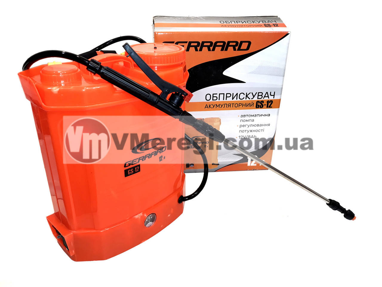 

Садовый аккумуляторный опрыскиватель 12л Gerrard GS-12 Ранцевый электроопрыскиватель Гарантия 24 месяца 2022г, Оранжевый