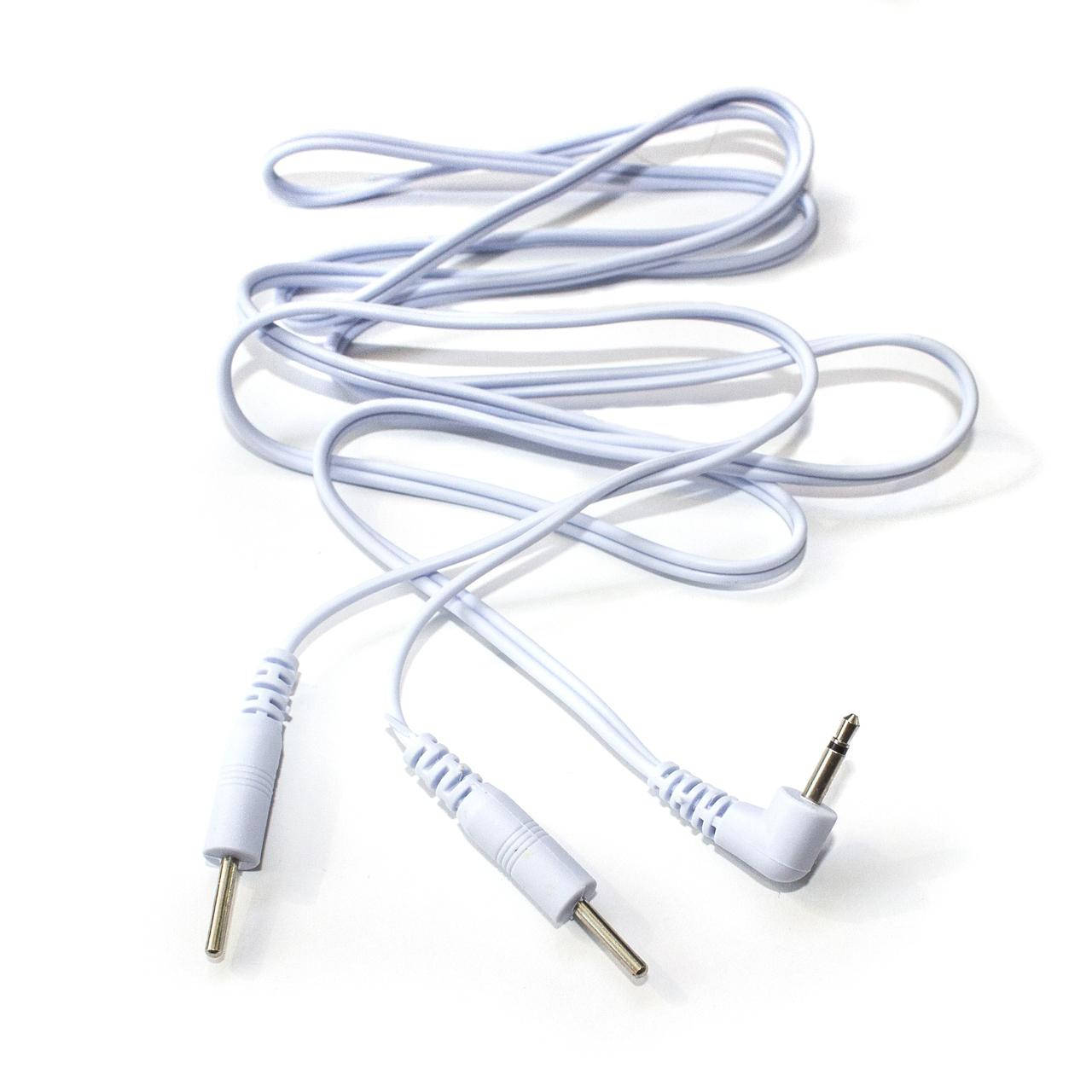 

Кабель для миостимулятора Mini-Jack - на 2 шпильки (2 мм), Белый