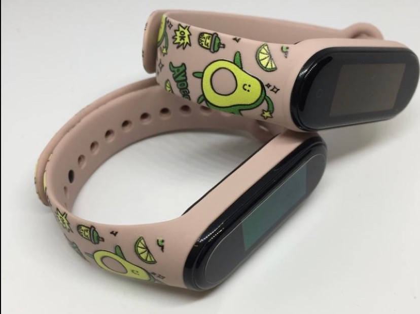 

Mi band 4 mi band 3 силиконовый ремешок с авокадо цвет пудра