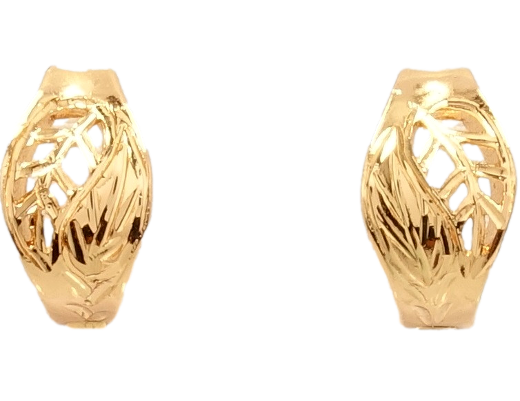 

Серьги Xuping Позолота 18K колечки "Орнамент декоративные листики"