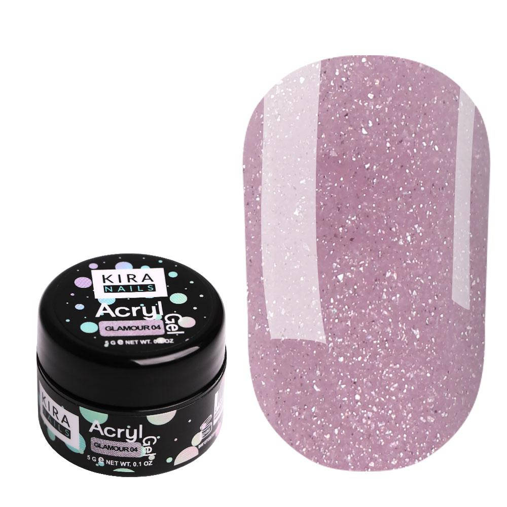 

Kira Nails Acryl Gel Glamour 04, 5 г