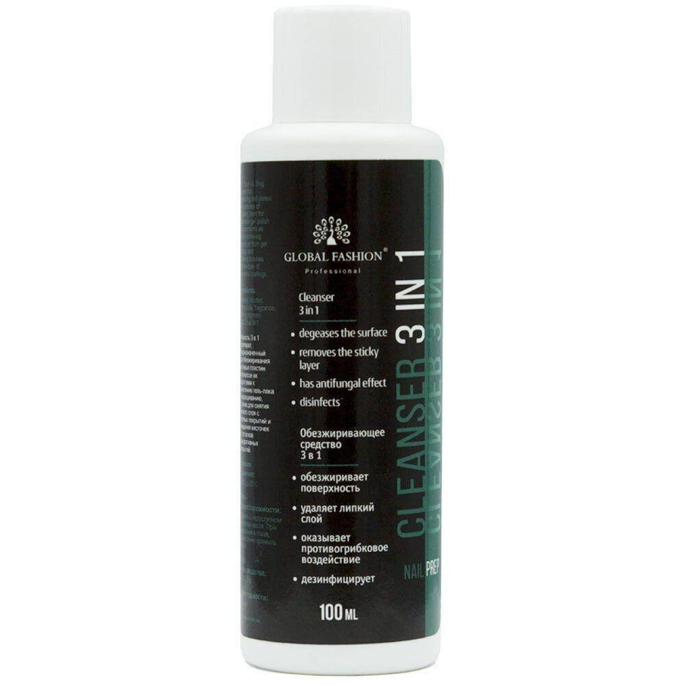 

Обезжириватель для ногтей Global Fashion Cleanser 3in1 100 мл