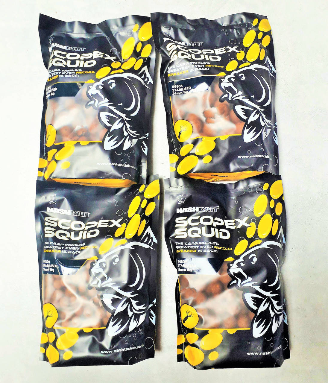 

Бойлы тонущие Nash Scopex Squid 1кг