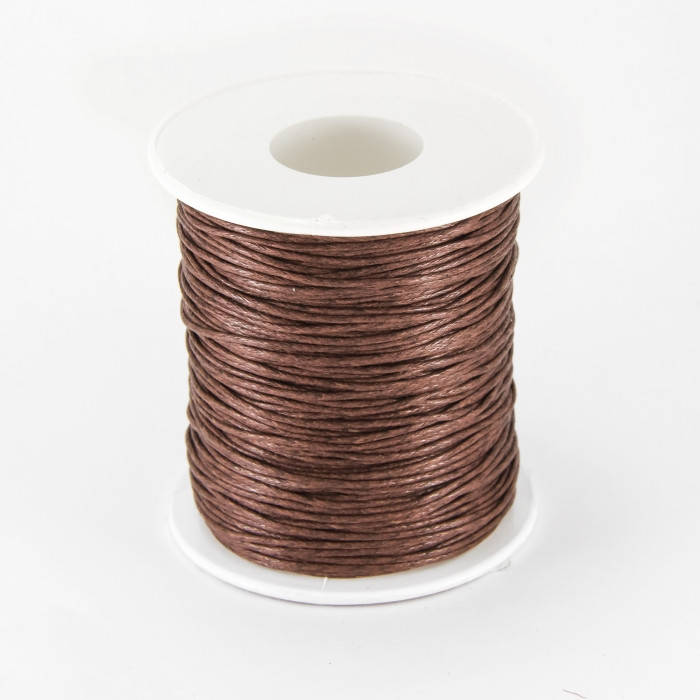 

Шнур Вощеный, Хлопковый, Шоколадный, Толщина 1мм, 10м/уп