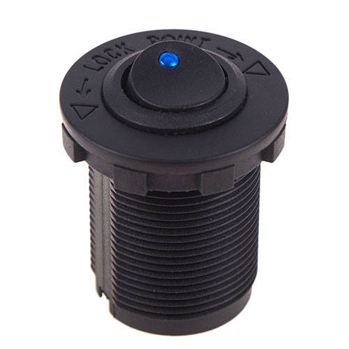 

Кнопка врезная в планку 12V 20A BLUE (10244 12V 20A BLUE)