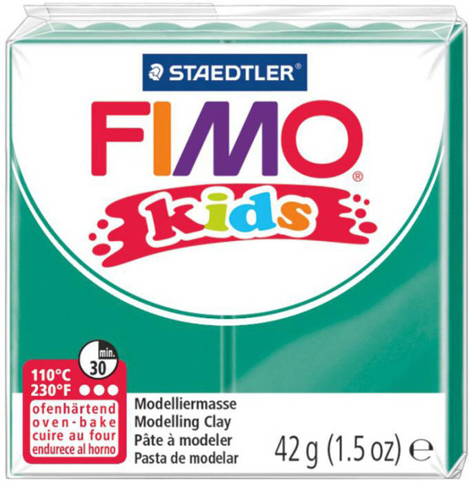 

Пластика Fimo kids 42г зеленая (4007817805107), Зелёный