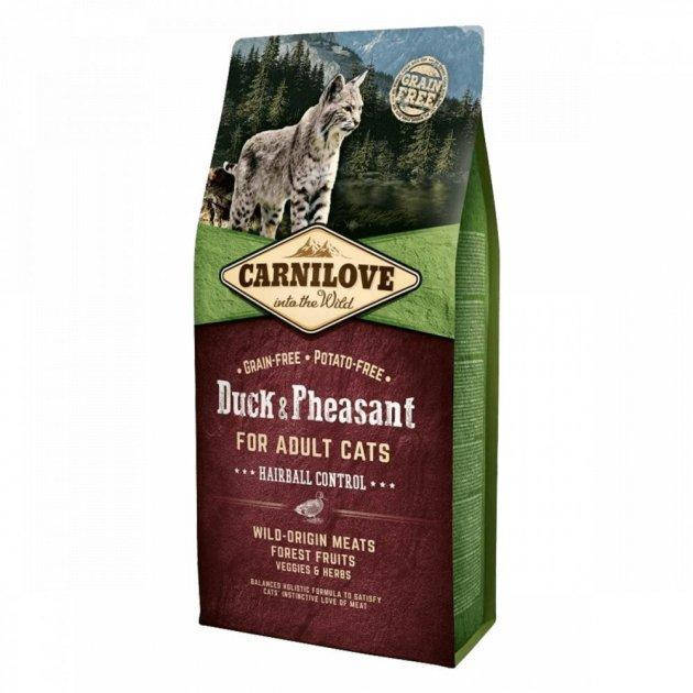 

Корм для котов Carnilove Cat Duck and Pheasant Hairball Control 2кг