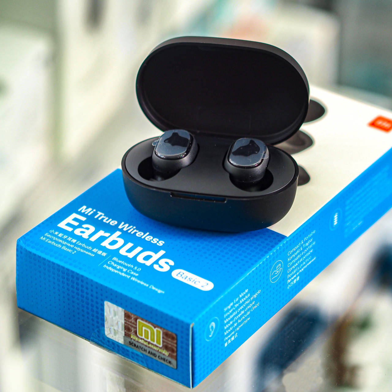 

Беспроводные наушники Xiaomi Earbuds Bluetooth TWS наушники Xiaomi Earbuds Basic Hi-copi, Черный