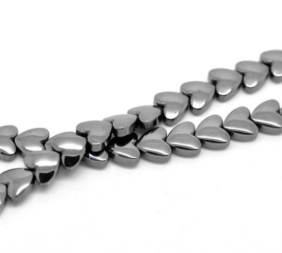 

Бусина Finding Гематит cердце Чёрный 8 mm x 8 mm 1 мм