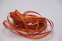 

Лента парча, 0,7 см красная, Красный