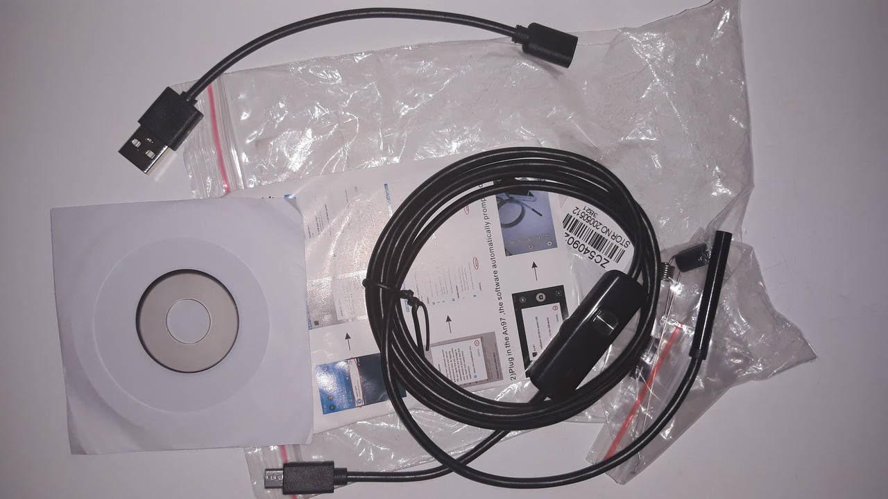 

Ендоскоп 1080 P full HD1,5метра 5 мм. діамерт камери водонепроникний USB type C