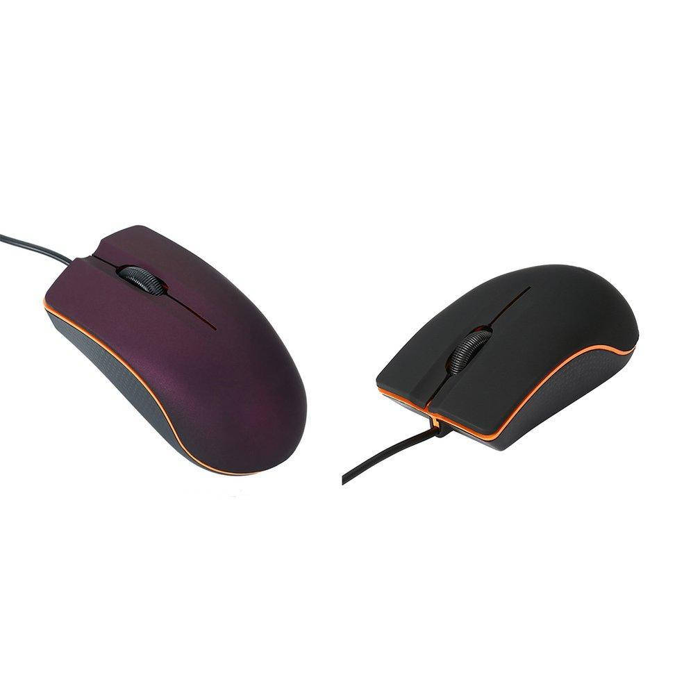

Мышь проводная USB TRY YX-003 1000dpi черный и фиолетовый новый