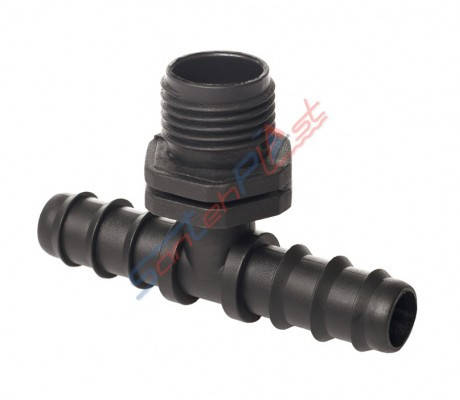 

(SL-022(1/2)) Тройник с НР 1/2" для садовой трубки (заказ от 100 шт)